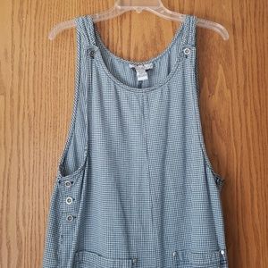 Vintage Jean Plaid Romper